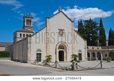 Madonna della Scala Abbey. Noci. Puglia. Italien.