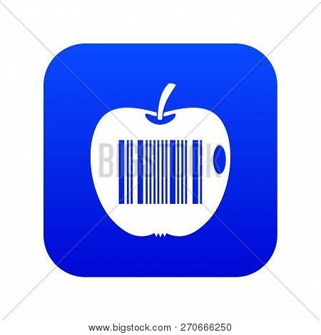 Code To Represent Product Identification Icon Digital Blue For Any Design Isolated On White Vector I