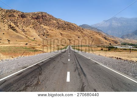 Pamir Highway Or Pamirskij Trakt Landscape Around Pamir Highway M41 International Road Mountains In 