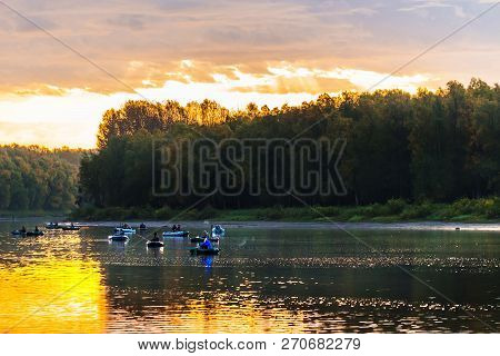 Ob River, Verkh-suzun, Suzun District, Novosibirsk Region, Western Siberia, Russia-september 22, 201