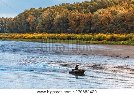 Ob River, Verkh-suzun, Suzun District, Novosibirsk Region, Western Siberia, Russia-september 22, 201