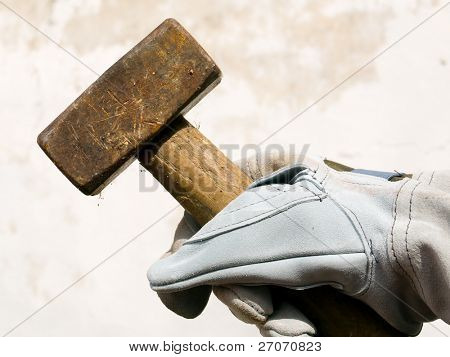 gloves hammer