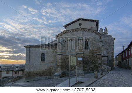 Castrojeriz Church In The Way Of Saint James At Castilla Spain