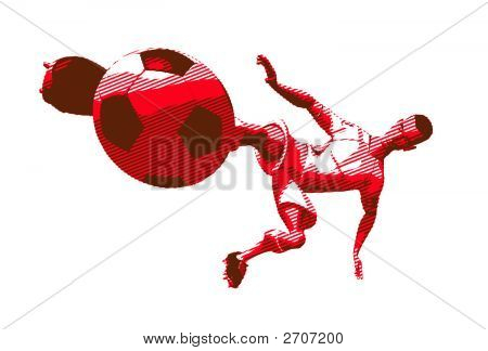 Giocatore di gioco del calcio