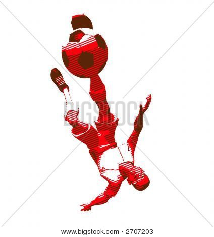 Giocatore di gioco del calcio