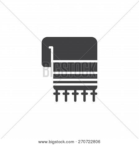 Hebrew Tallit Vector Icon. Filled Flat Sign For Mobile Concept And Web Design. Jewish Tallit Simple 