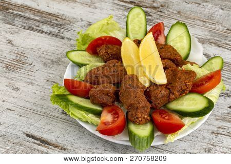 Traditional Delicious Turkish Foods; Bulgur Kofte (cig Kofte)