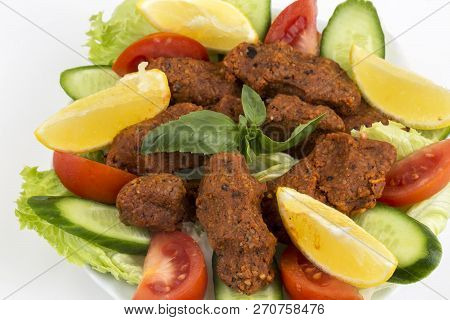 Traditional Delicious Turkish Foods; Bulgur Kofte (cig Kofte)