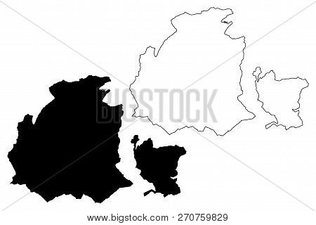 Obwalden (cantons Of Switzerland, Swiss Cantons, Swiss Confederation) Map Vector Illustration, Scrib