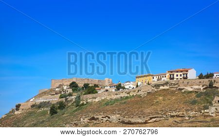 Chinchilla Montearagon by Saint James Way of Levante at La Mancha Spain