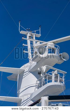 Cruis Ship Close Up Of Ship Deck Elements