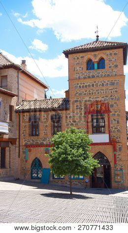 Sofer square facade in Toledo of Spain