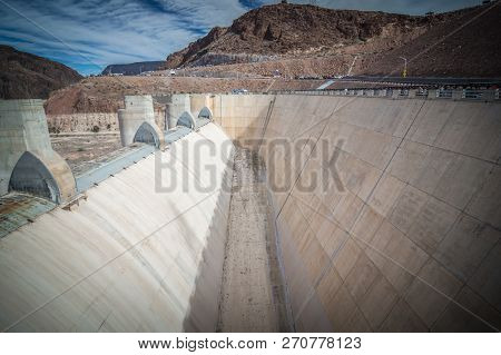 Wandering Around Hoover Dam On Lake Mead In Nevada And Arizona