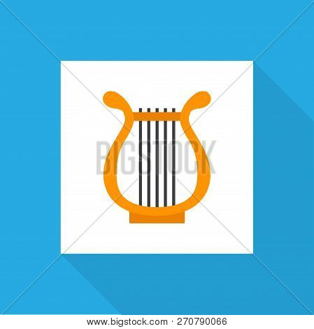 Philharmonic Icon Flat Symbol. Premium Quality Isolated Sonata Element In Trendy Style.