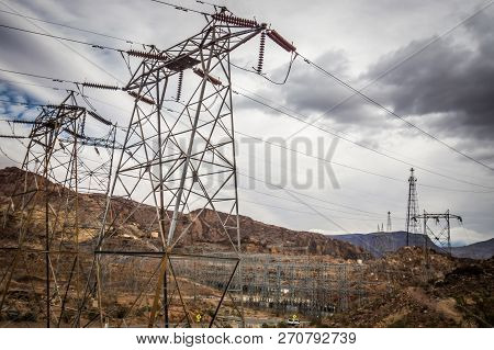 Wandering Around Hoover Dam On Lake Mead In Nevada And Arizona