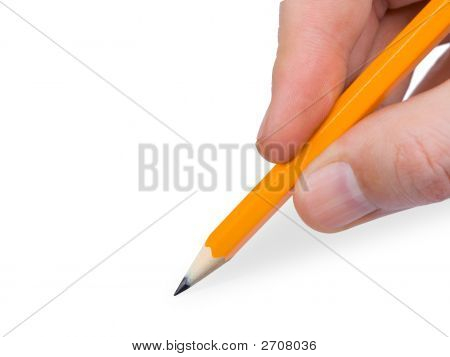 Crayon à la main