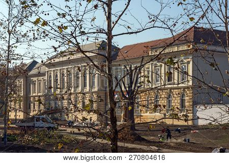 Novi Sad, Vojvodina, Serbia - November 11, 2018: Building Of Museum Of Vojvodina In City Of Novi Sad