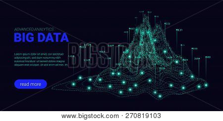 Big Data Analytics, Artificial Intelligence Concept. Technology Landing Page Template. Business Anal