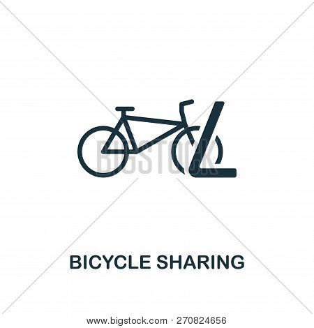 Bicycle Sharing Icon. Premium Style Design From Public Transport Icon Collection. Ui And Ux. Pixel P
