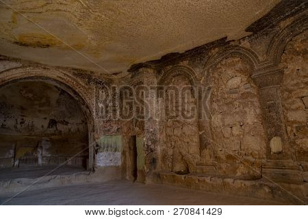 Interior Of The Temple. Inside Of Church Of St. John The Baptist, Cavusin Village, Cappadocia, Nevse