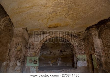 Interior Of The Temple. Inside Of Church Of St. John The Baptist, Cavusin Village, Cappadocia, Nevse