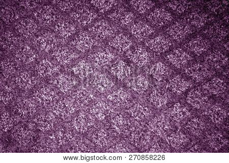 Violet Color Textile Carpwt Patttern. Abstract Background And Texture For Design.