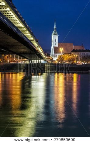 Saint Martin's Cathedral, Bratislava, Slovakia, Night Photo