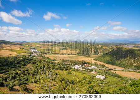 Landscape Of Countryside From Vejer Village In Cadiz