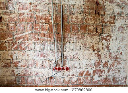 Working Process To Groove Or Wall Chasing For Electrical, Internet Cables And Electric Outlets Befor