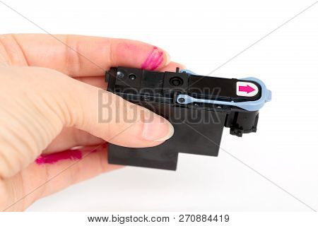 Printhead For Plotter In Female Dirty Hand