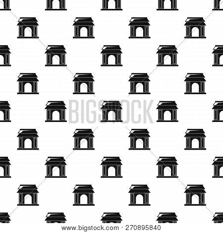 Asian Gate Pattern Seamless Vector Repeat Geometric For Any Web Design
