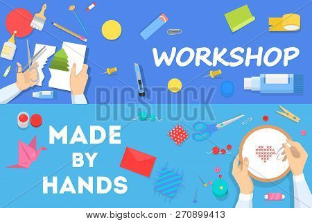 Workshop Concept. Idea Of Education And Creativity