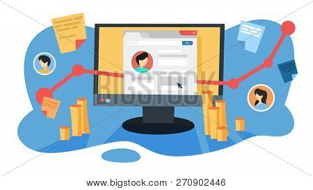 Smo Social Media Optimization Concept. Advertising In The Internet