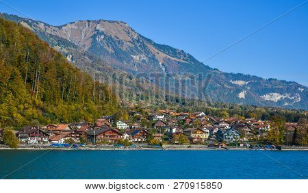 Beautiful Scenery Of Lake Brienz, Switzerland