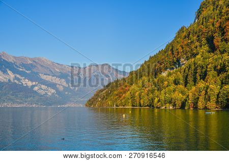 Beautiful Scenery Of Lake Brienz, Switzerland