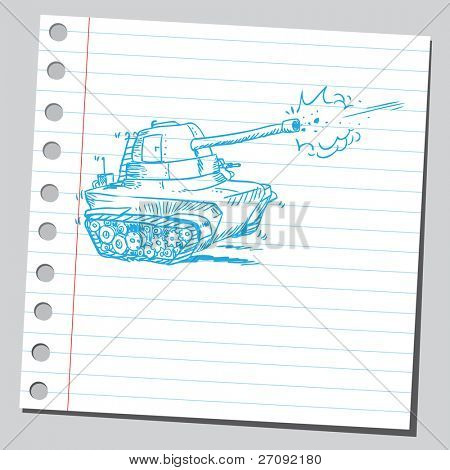 Vázlatos ábrán egy tank lövés