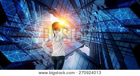 Future of virtual technology. Mixed media