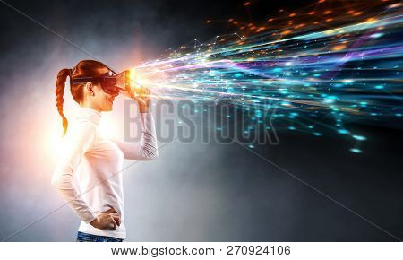 Future of virtual technology. Mixed media