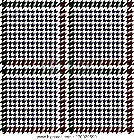 Check Fashion Seamless Pattern With Hounds Tooth