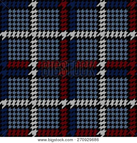 Check Fashion Seamless Pattern With Hounds Tooth