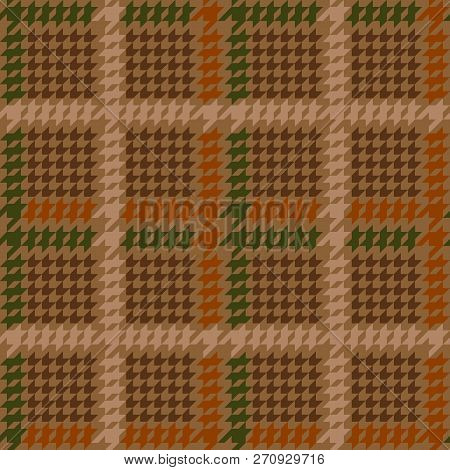 Check Fashion Seamless Pattern With Hounds Tooth