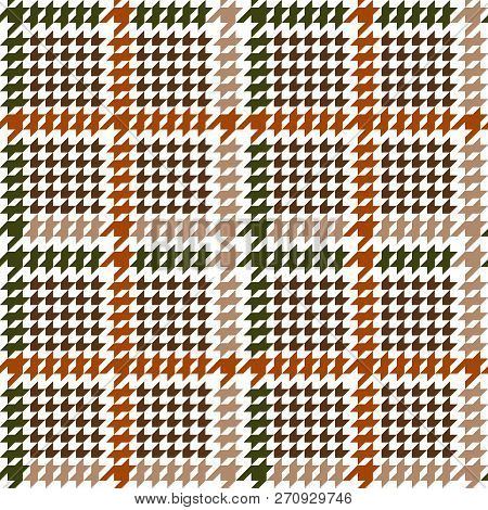 Check Fashion Seamless Pattern With Hounds Tooth