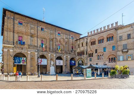 View At The City Hall Building Of Parma In Italy