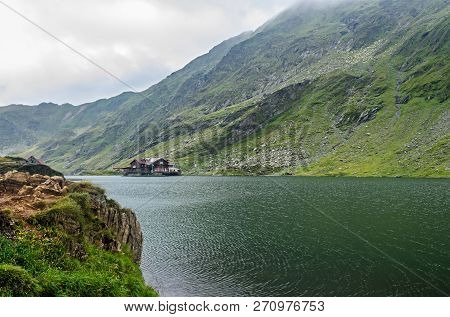 The Glacier Lake Called Balea (balea Lac) On The Transfagarasan Road From Fagaras Mountains