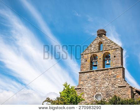 View Of Church Of Riano, Province Of Leon, Cantabrian, Spain