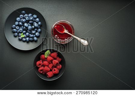 Homemade Marmalede Or Jam From Fresh Mixed Berries