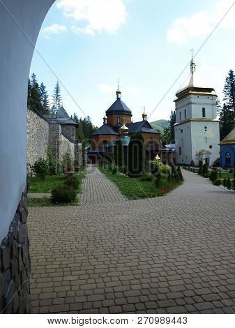 Manyavskiy Skit, Church, Cathedral, Carpathian Mountains, Ukraine