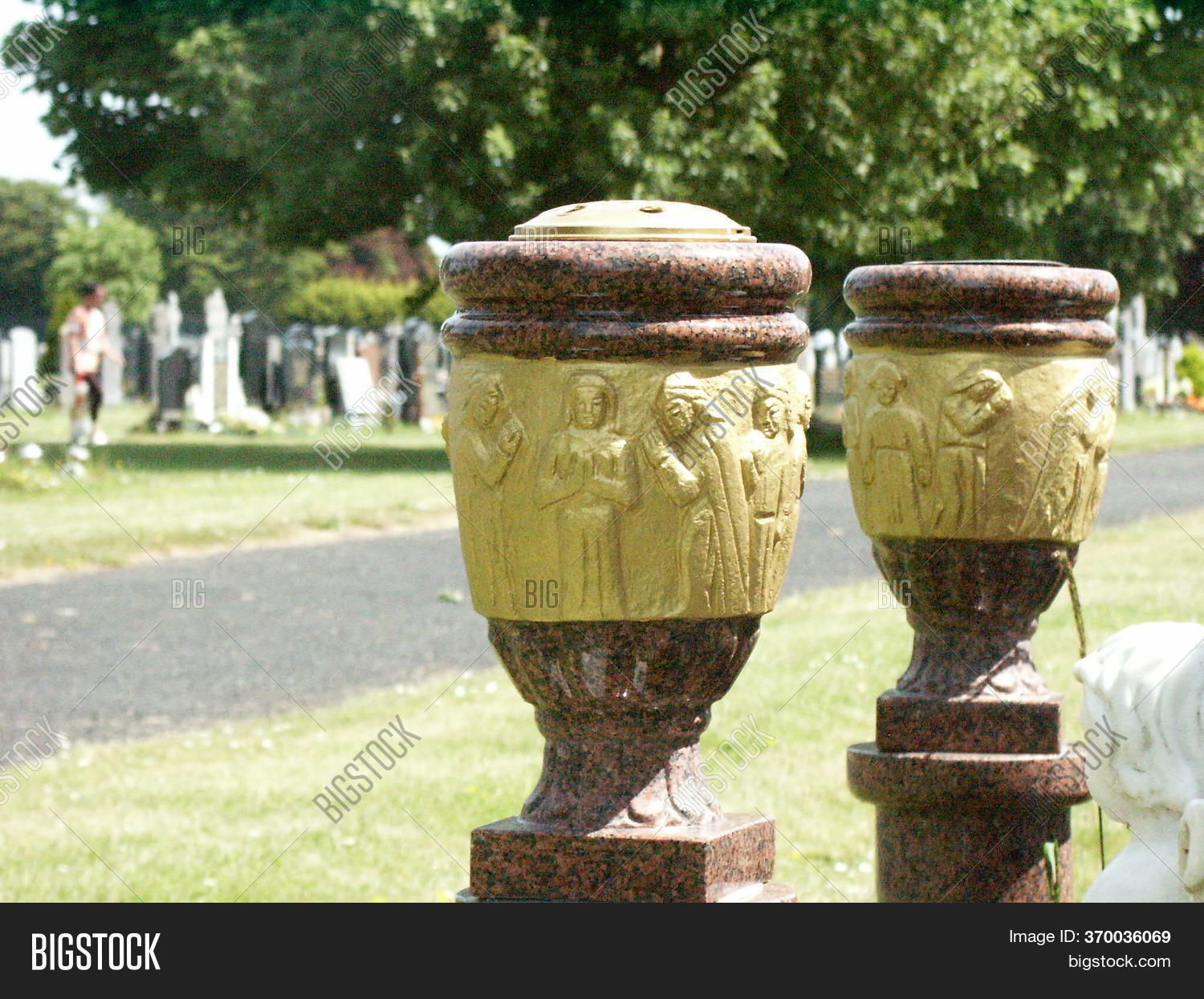 Gilded Urns Cemetery Image & Photo (Free Trial) Bigstock
