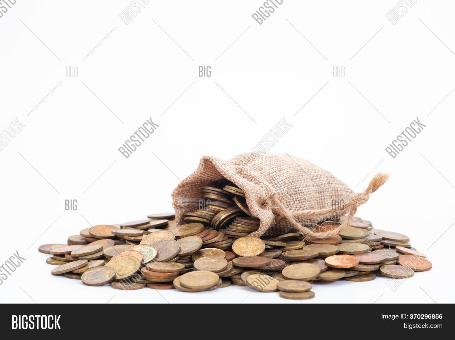 Money Bags Coins On Image & Photo (Free Trial) Bigstock
