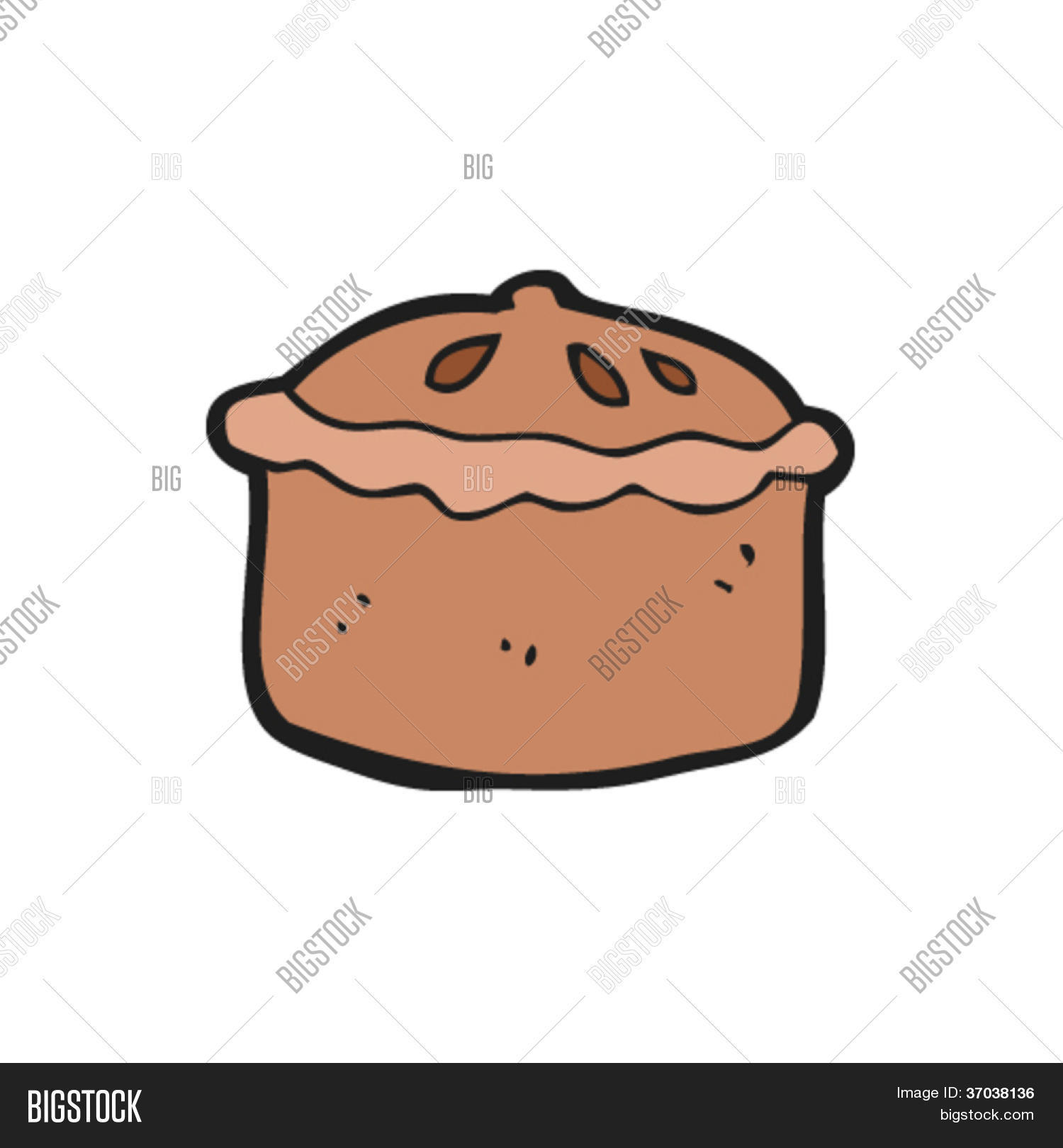 Cartoon Pork Pie Vector & Photo (Free Trial) Bigstock